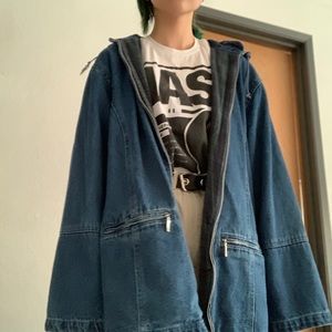 vintage dark blue denim jacket